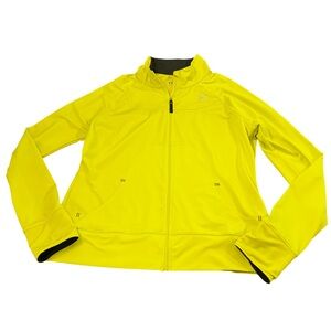 Under Armour Full Zip Jacket Women’s XL Lime Green Semi-Fitted all seasons